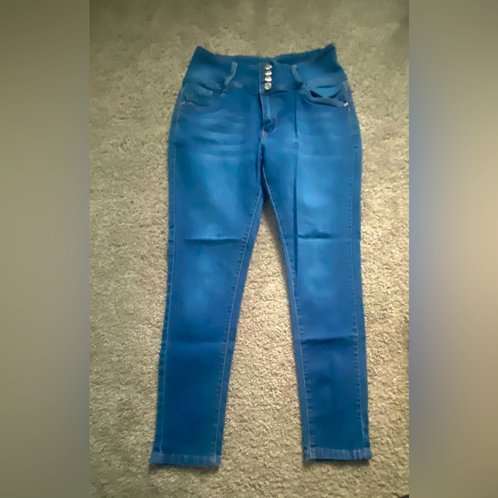 Dark blue jeans